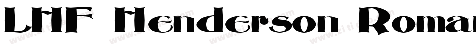 LHF Henderson Roman字体转换